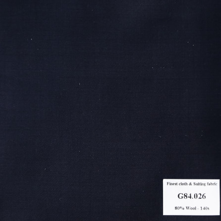 G84.026 Kevinlli V7 - Vải Suit 80% Wool - Đen ánh xanh